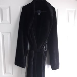 Men's Stafford Regular Fit Black Bath Robe